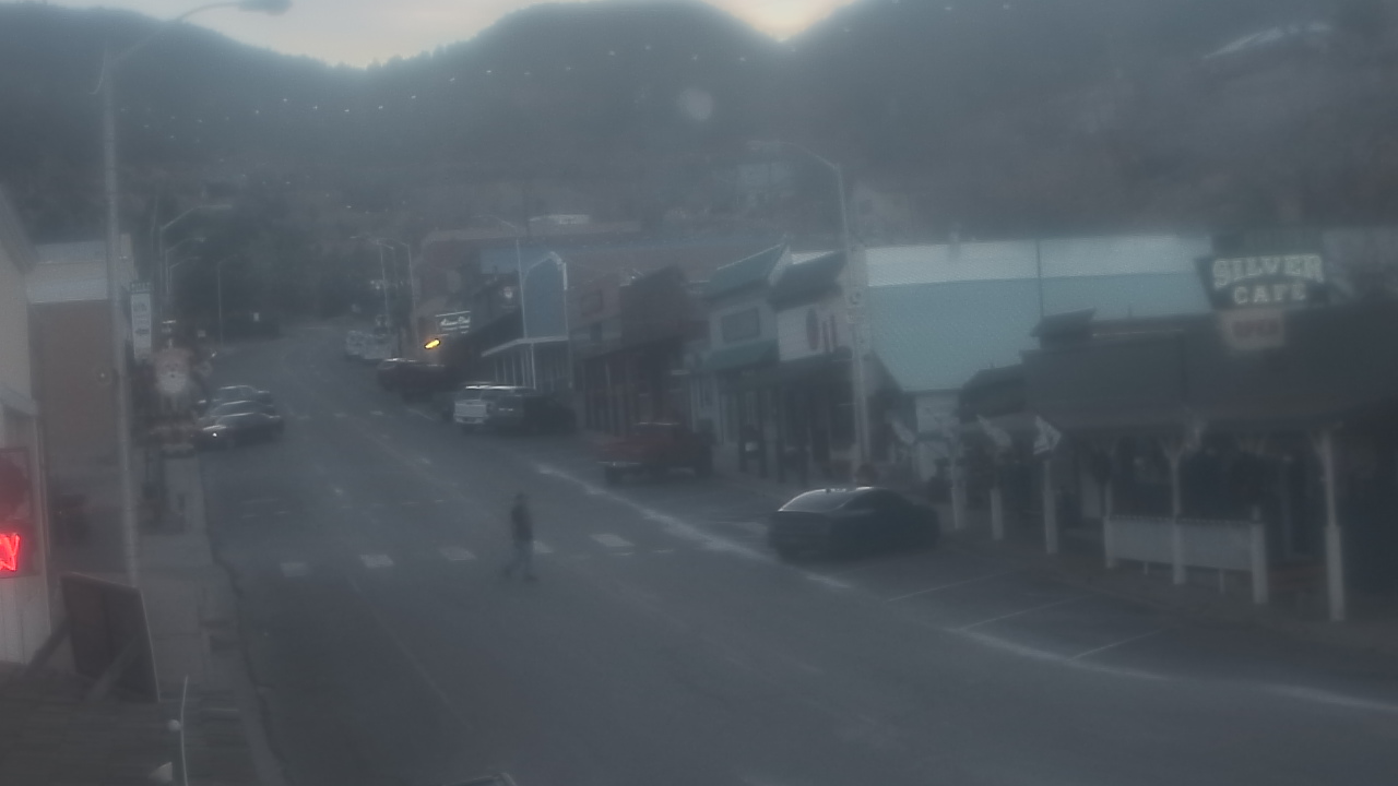 Thumbnail for current weather camera view from Overland Hotel in Pioche, Nevada