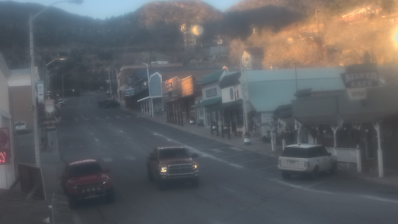 Thumbnail for current weather camera view from Overland Hotel in Pioche, Nevada
