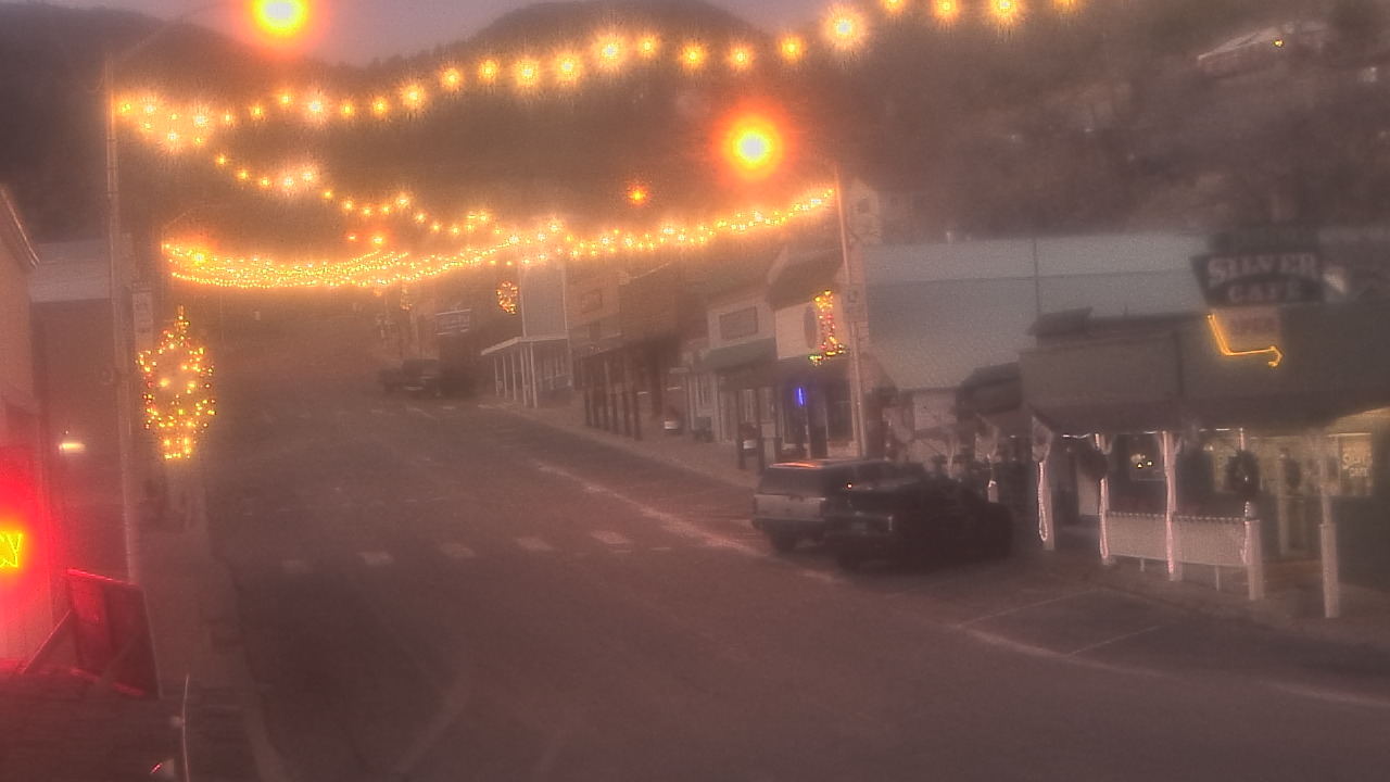 Thumbnail for current weather camera view from Overland Hotel in Pioche, Nevada