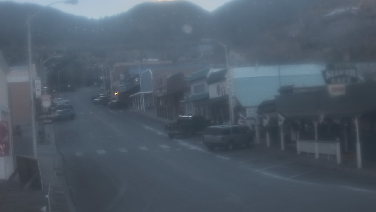 Thumbnail for current weather camera view from Overland Hotel in Pioche, Nevada
