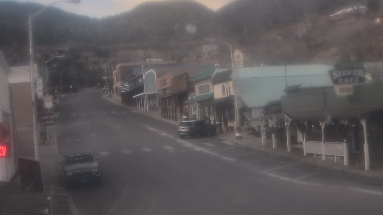 Thumbnail for current weather camera view from Overland Hotel in Pioche, Nevada