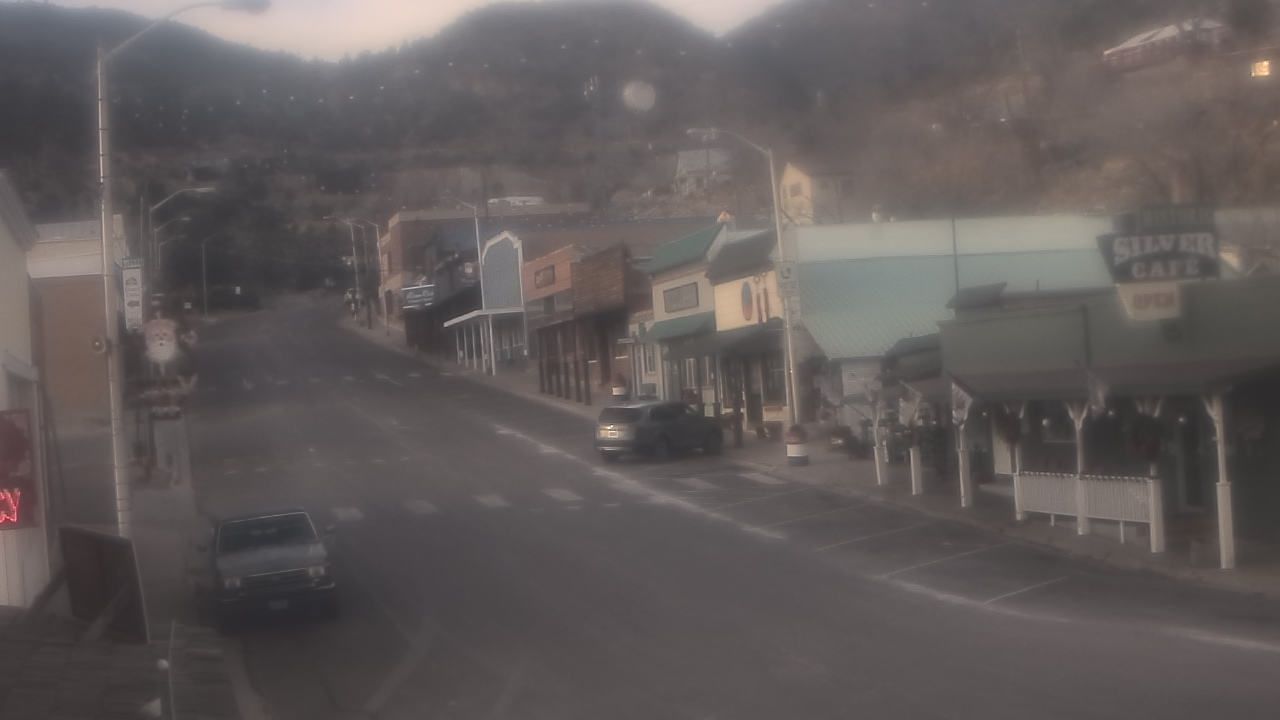 Thumbnail for current weather camera view from Overland Hotel in Pioche, Nevada