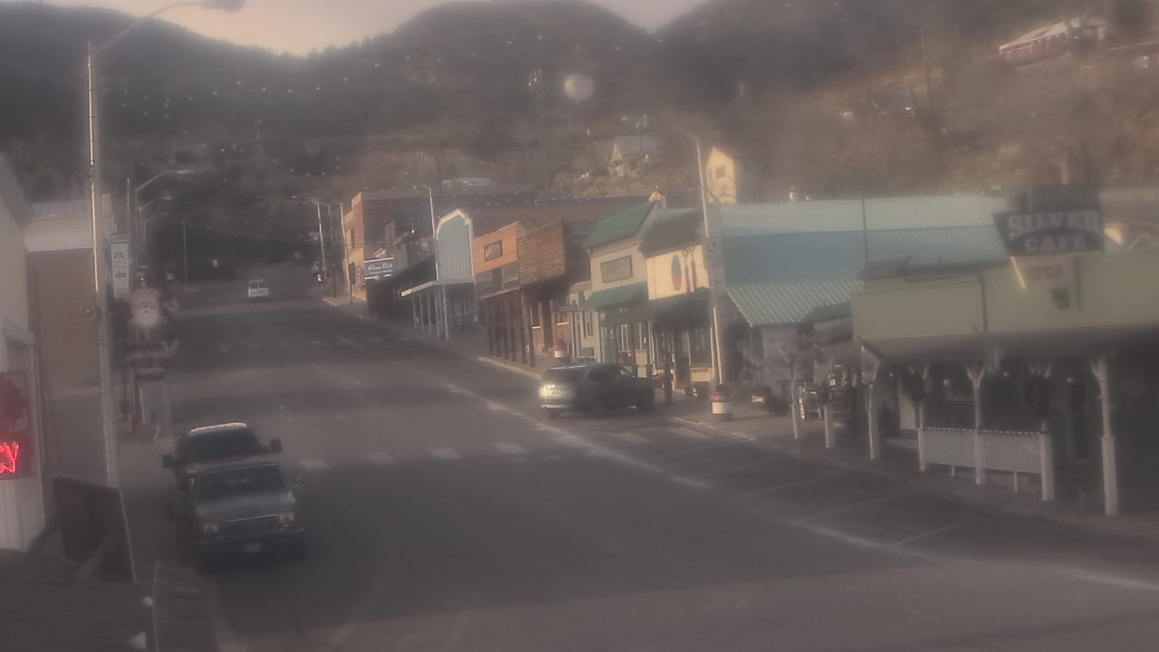 Thumbnail for current weather camera view from Overland Hotel in Pioche, Nevada