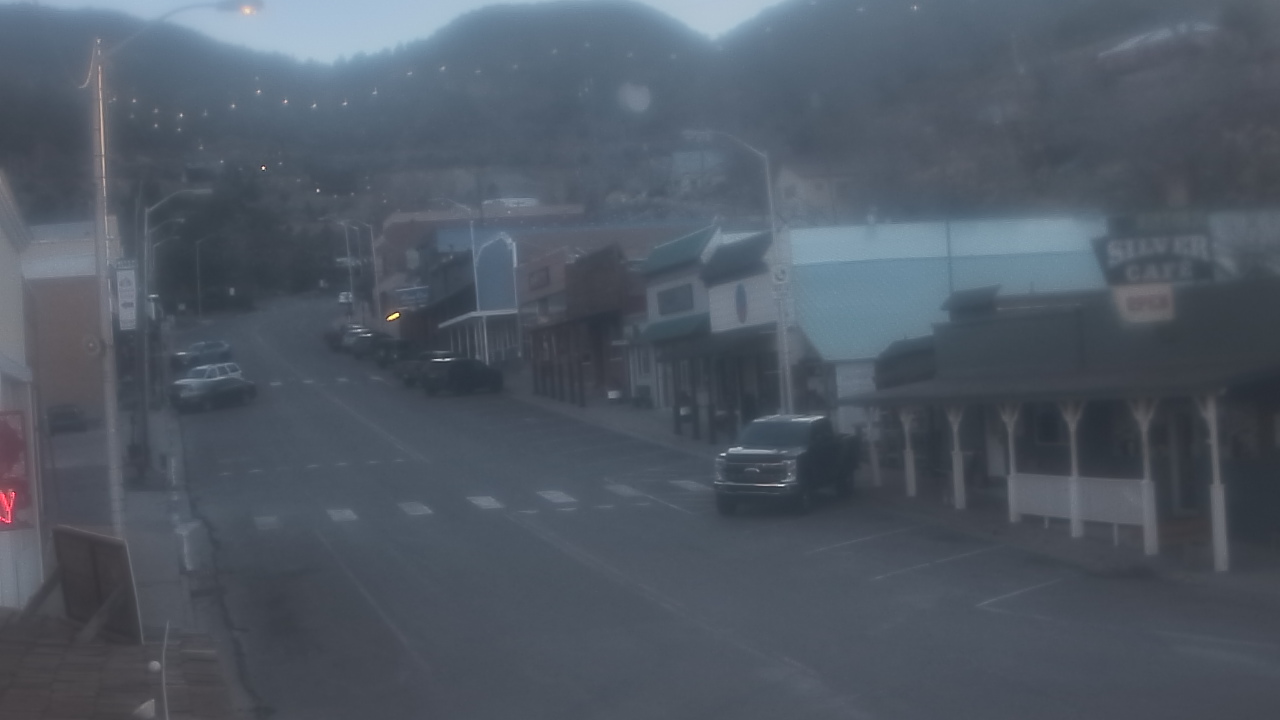 Thumbnail for current weather camera view from Overland Hotel in Pioche, Nevada