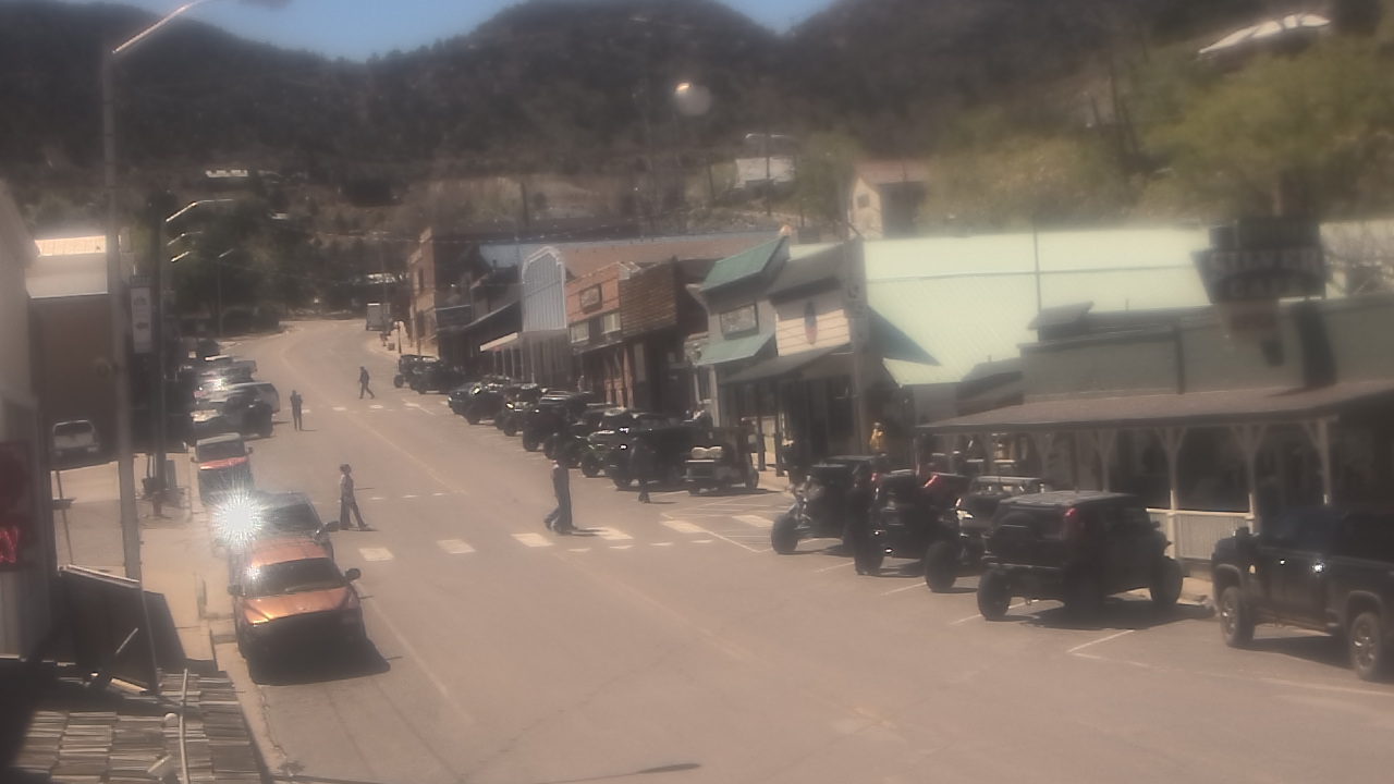 Thumbnail for current weather camera view from Overland Hotel in Pioche, Nevada