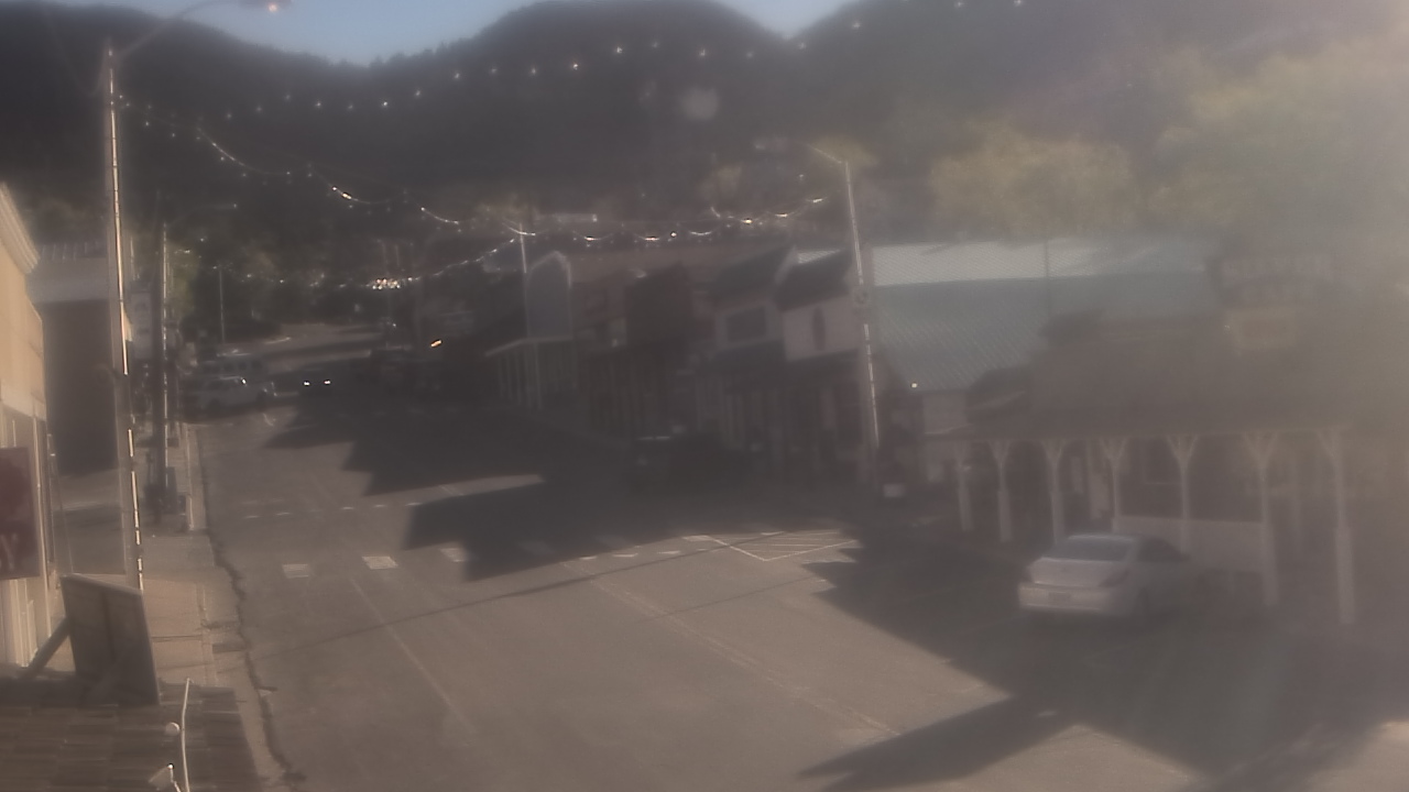 Thumbnail for current weather camera view from Overland Hotel in Pioche, Nevada