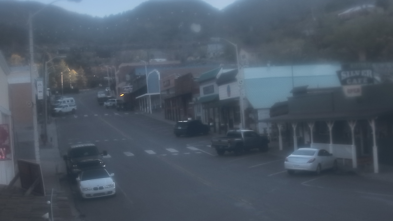 Thumbnail for current weather camera view from Overland Hotel in Pioche, Nevada