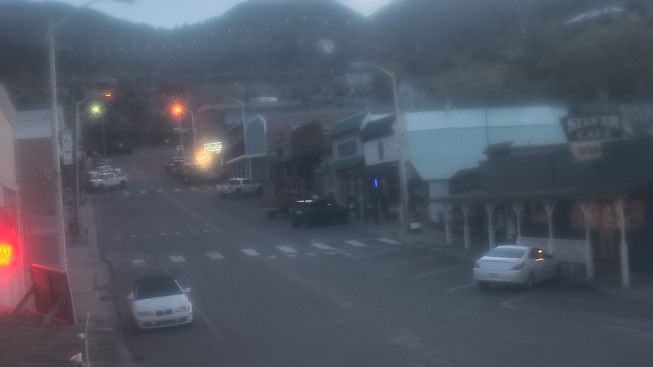 Thumbnail for current weather camera view from Overland Hotel in Pioche, Nevada
