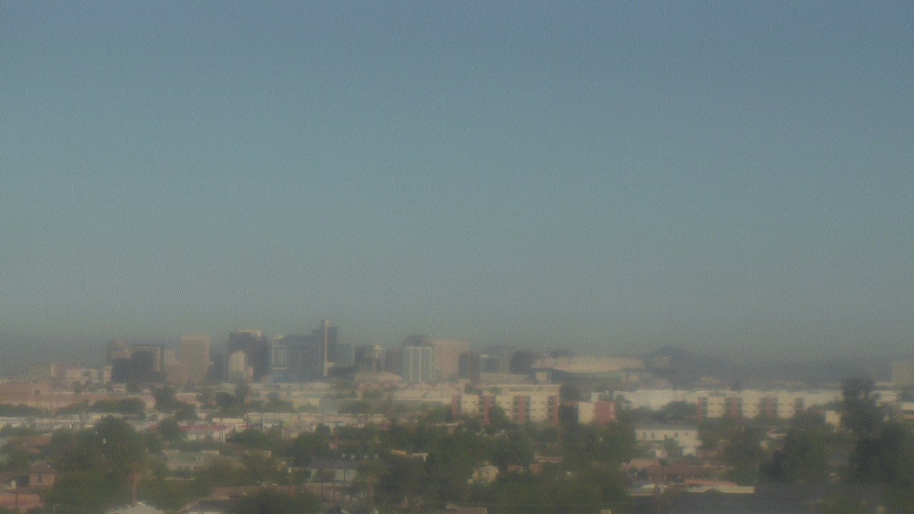 Thumbnail for current weather camera view from South Mountain High School in Phoenix, Arizona