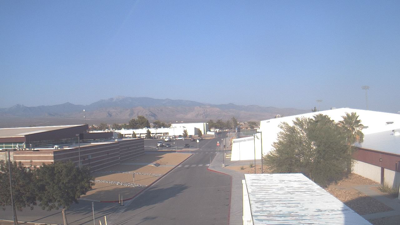 Thumbnail for current weather camera view from Pahrump Valley HS in Pahrump, Nevada
