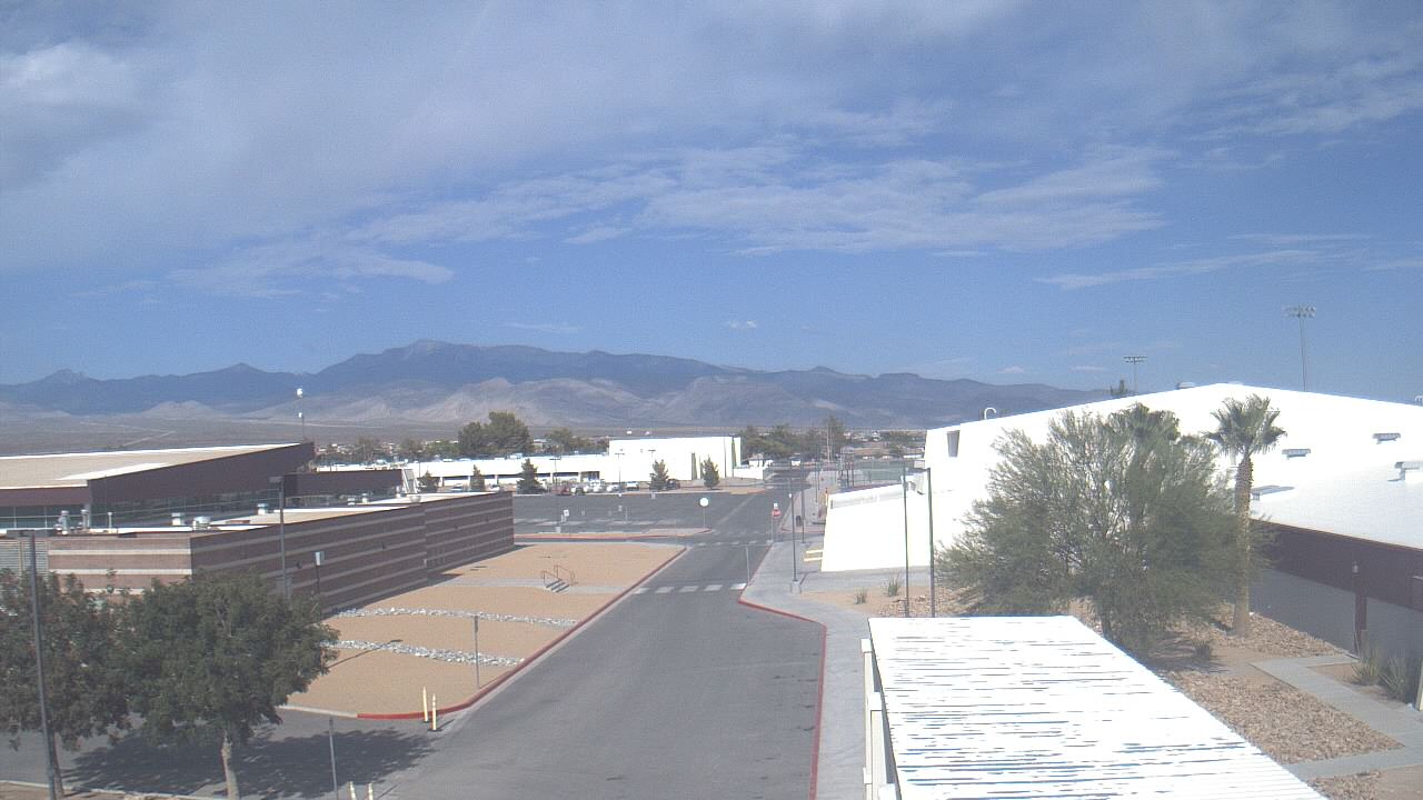 Thumbnail for current weather camera view from Pahrump Valley HS in Pahrump, Nevada