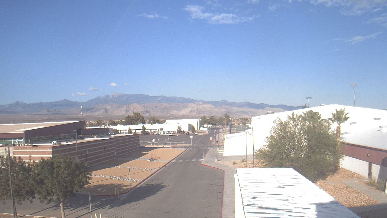 Thumbnail for current weather camera view from Pahrump Valley HS in Pahrump, Nevada
