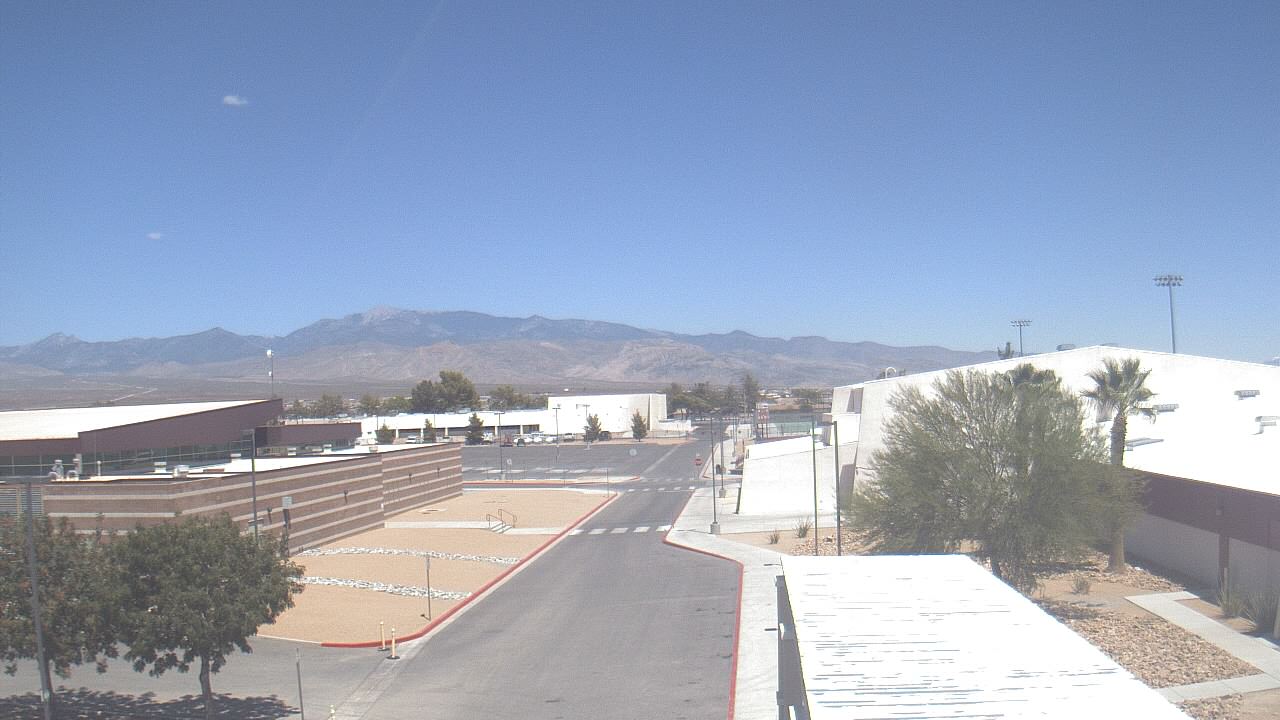 Thumbnail for current weather camera view from Pahrump Valley HS in Pahrump, Nevada
