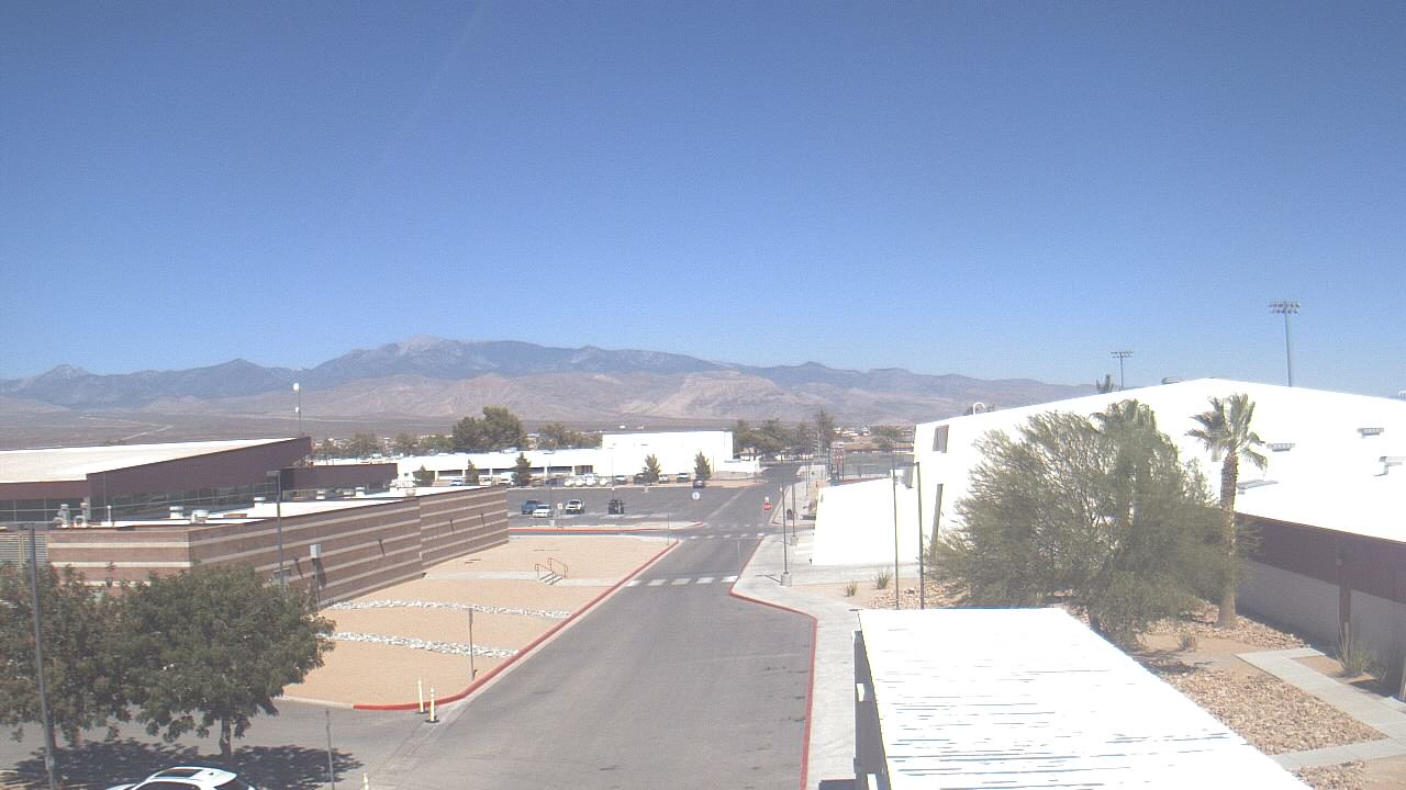 Thumbnail for current weather camera view from Pahrump Valley HS in Pahrump, Nevada