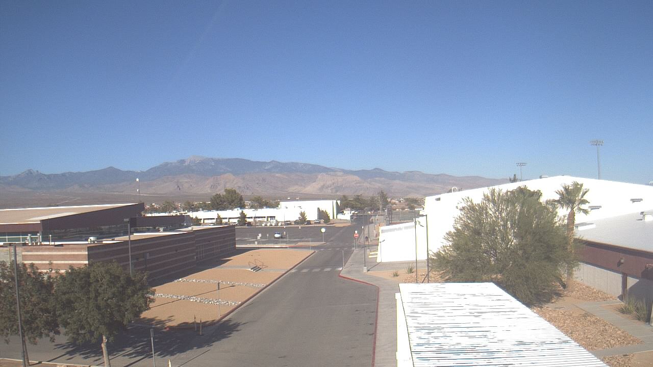 Thumbnail for current weather camera view from Pahrump Valley HS in Pahrump, Nevada
