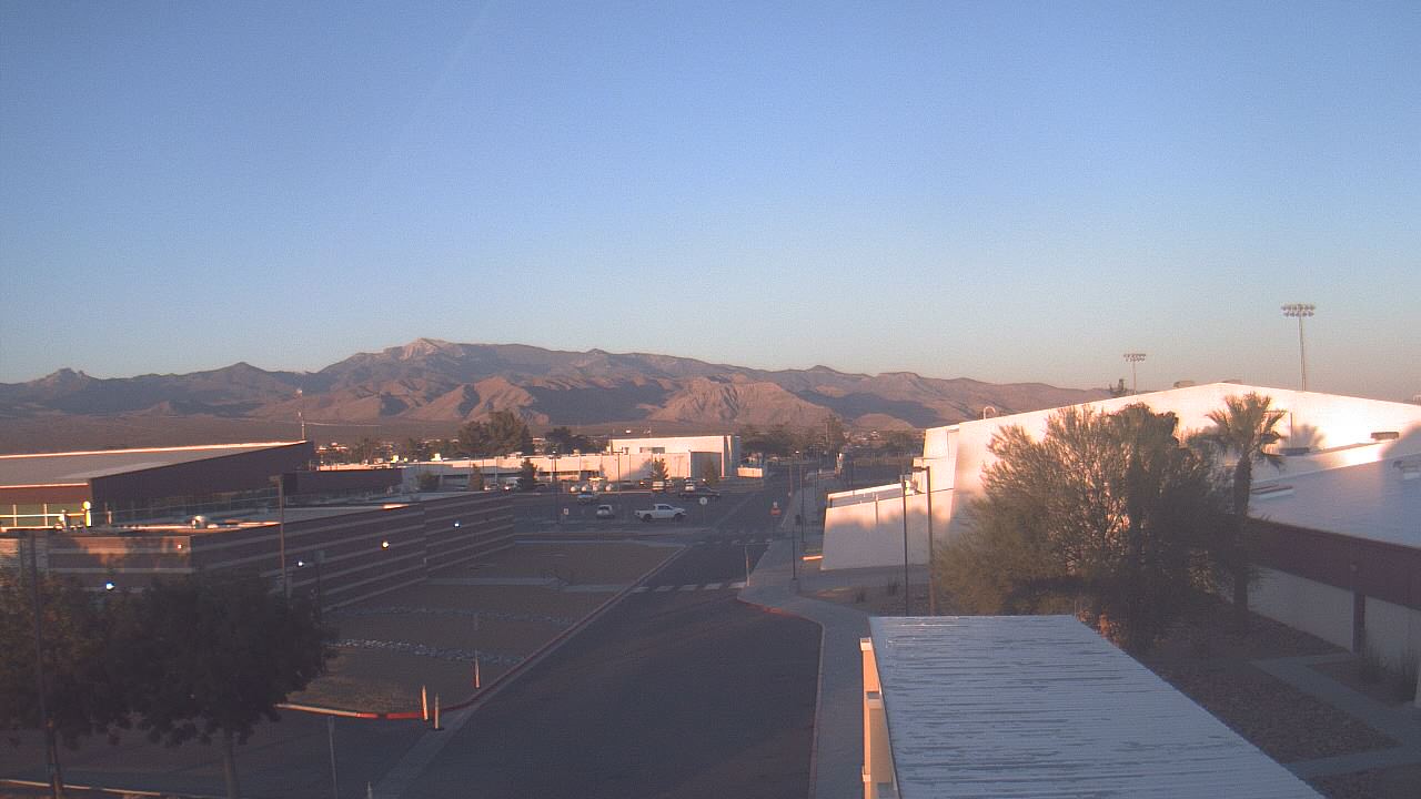 Thumbnail for current weather camera view from Pahrump Valley HS in Pahrump, Nevada