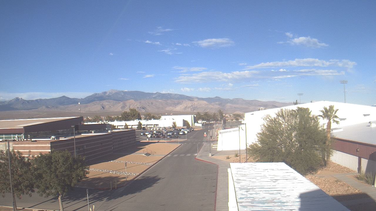 Thumbnail for current weather camera view from Pahrump Valley HS in Pahrump, Nevada