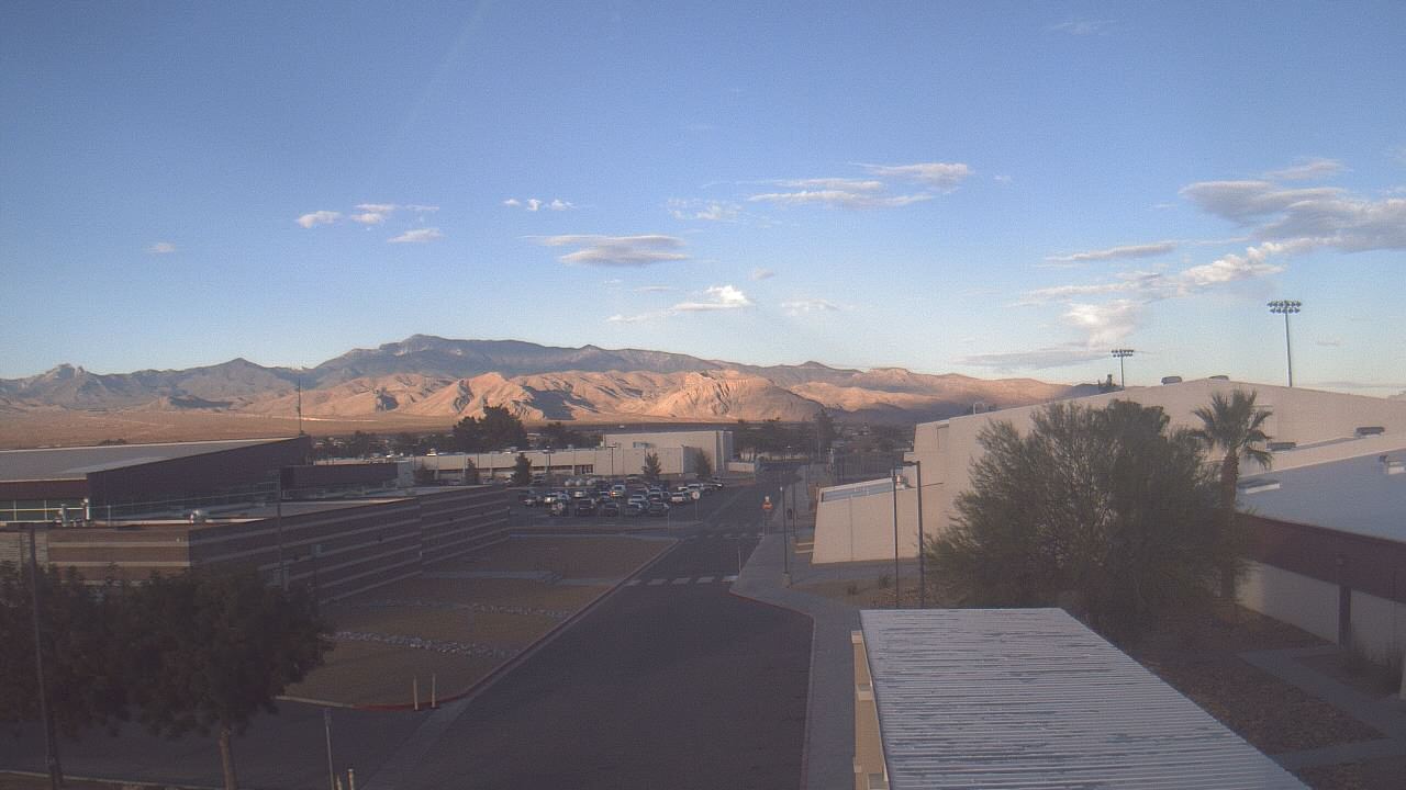 Thumbnail for current weather camera view from Pahrump Valley HS in Pahrump, Nevada