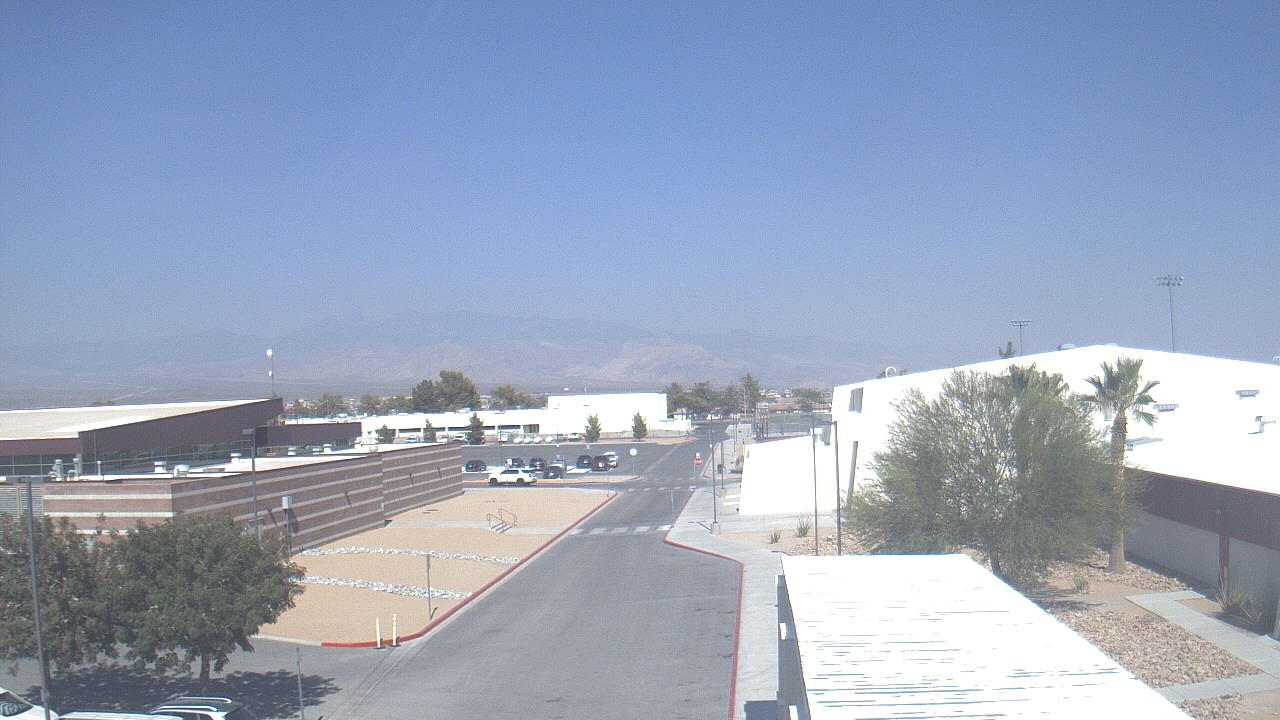 Thumbnail for current weather camera view from Pahrump Valley HS in Pahrump, Nevada