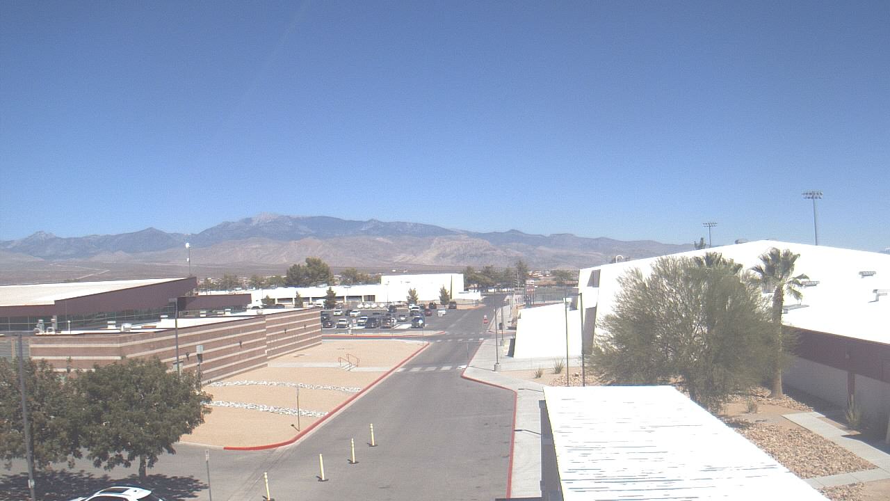 Thumbnail for current weather camera view from Pahrump Valley HS in Pahrump, Nevada
