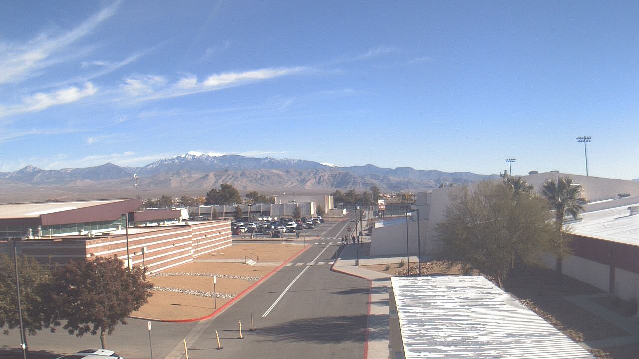Thumbnail for current weather camera view from Pahrump Valley HS in Pahrump, Nevada
