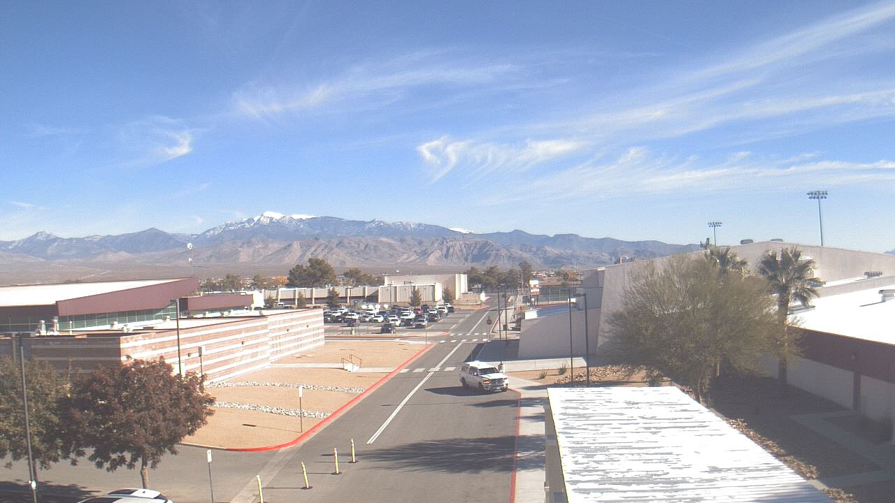 Thumbnail for current weather camera view from Pahrump Valley HS in Pahrump, Nevada