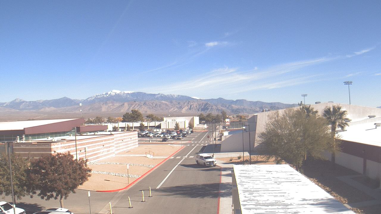 Thumbnail for current weather camera view from Pahrump Valley HS in Pahrump, Nevada