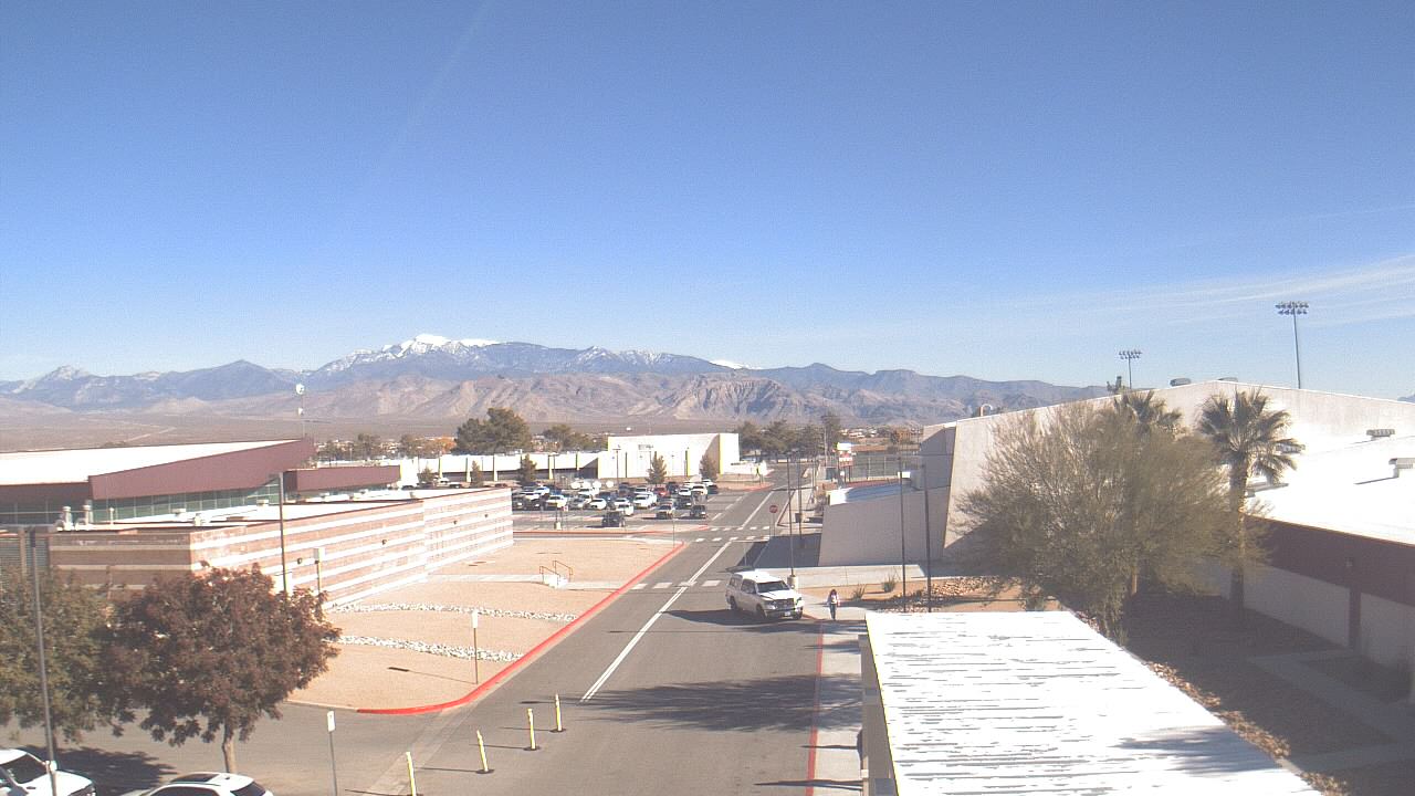 Thumbnail for current weather camera view from Pahrump Valley HS in Pahrump, Nevada