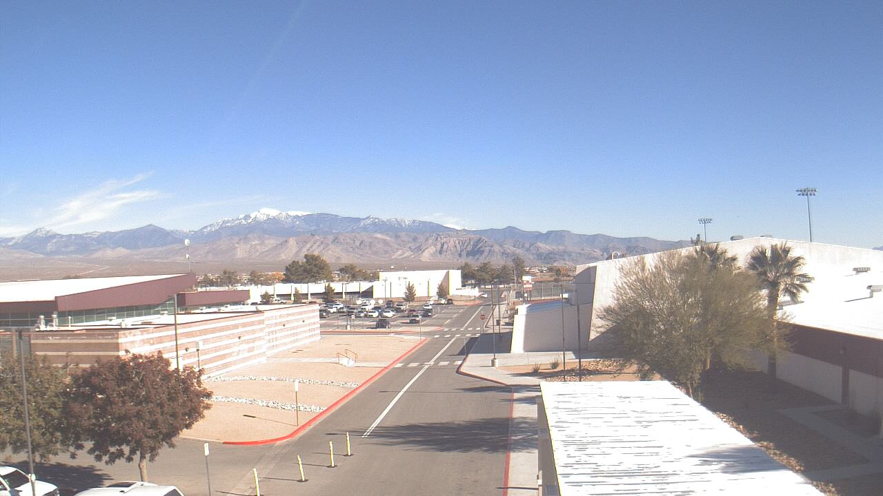 Thumbnail for current weather camera view from Pahrump Valley HS in Pahrump, Nevada