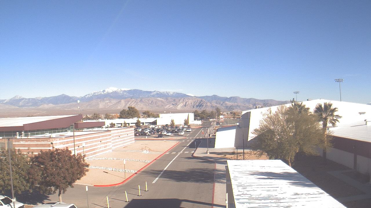 Thumbnail for current weather camera view from Pahrump Valley HS in Pahrump, Nevada