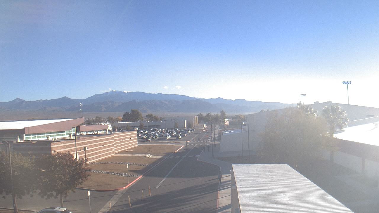 Thumbnail for current weather camera view from Pahrump Valley HS in Pahrump, Nevada
