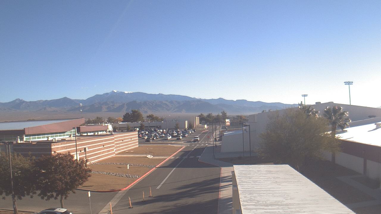 Thumbnail for current weather camera view from Pahrump Valley HS in Pahrump, Nevada