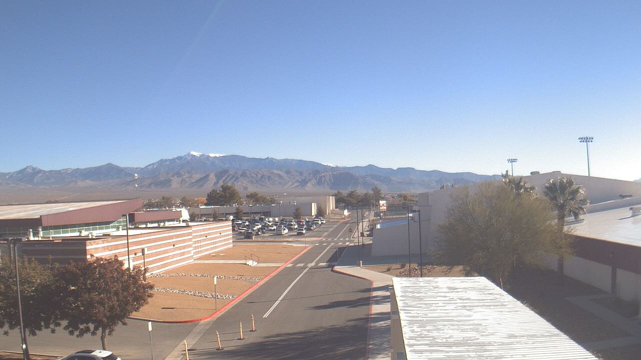 Thumbnail for current weather camera view from Pahrump Valley HS in Pahrump, Nevada