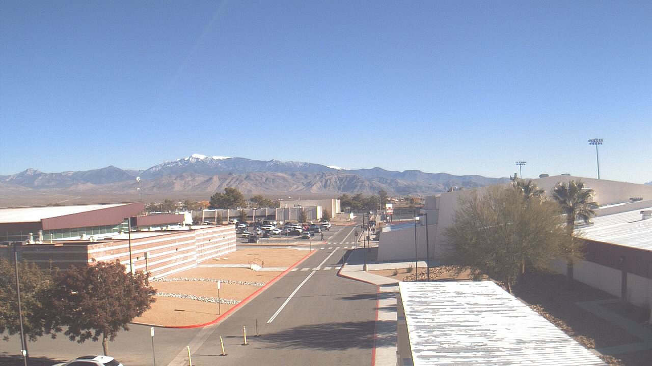 Thumbnail for current weather camera view from Pahrump Valley HS in Pahrump, Nevada