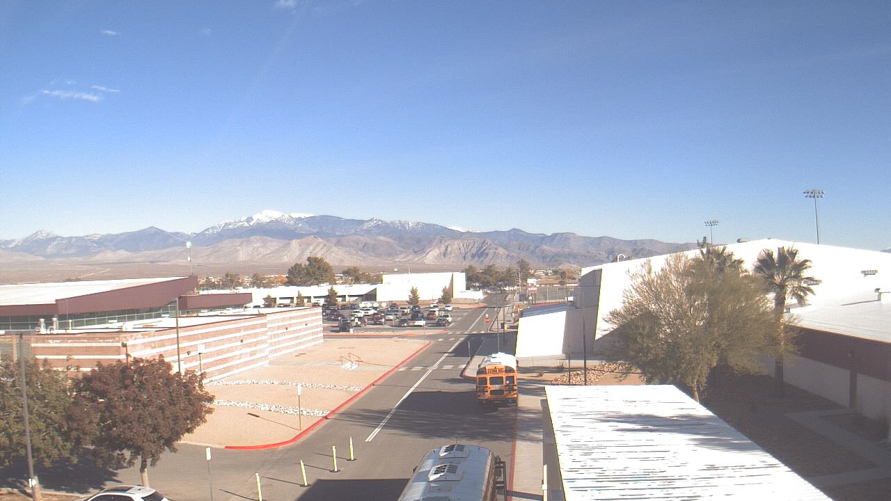 Thumbnail for current weather camera view from Pahrump Valley HS in Pahrump, Nevada