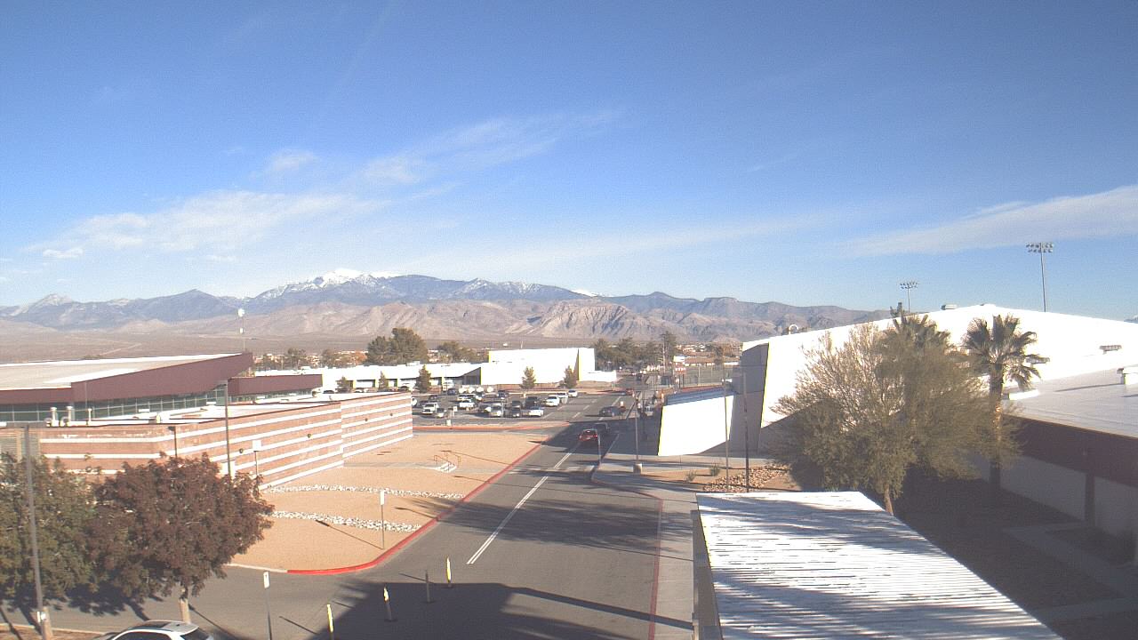 Thumbnail for current weather camera view from Pahrump Valley HS in Pahrump, Nevada