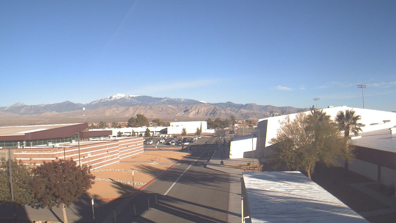 Thumbnail for current weather camera view from Pahrump Valley HS in Pahrump, Nevada