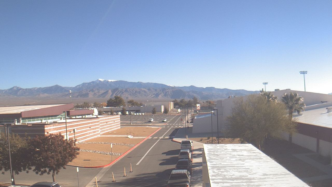 Thumbnail for current weather camera view from Pahrump Valley HS in Pahrump, Nevada