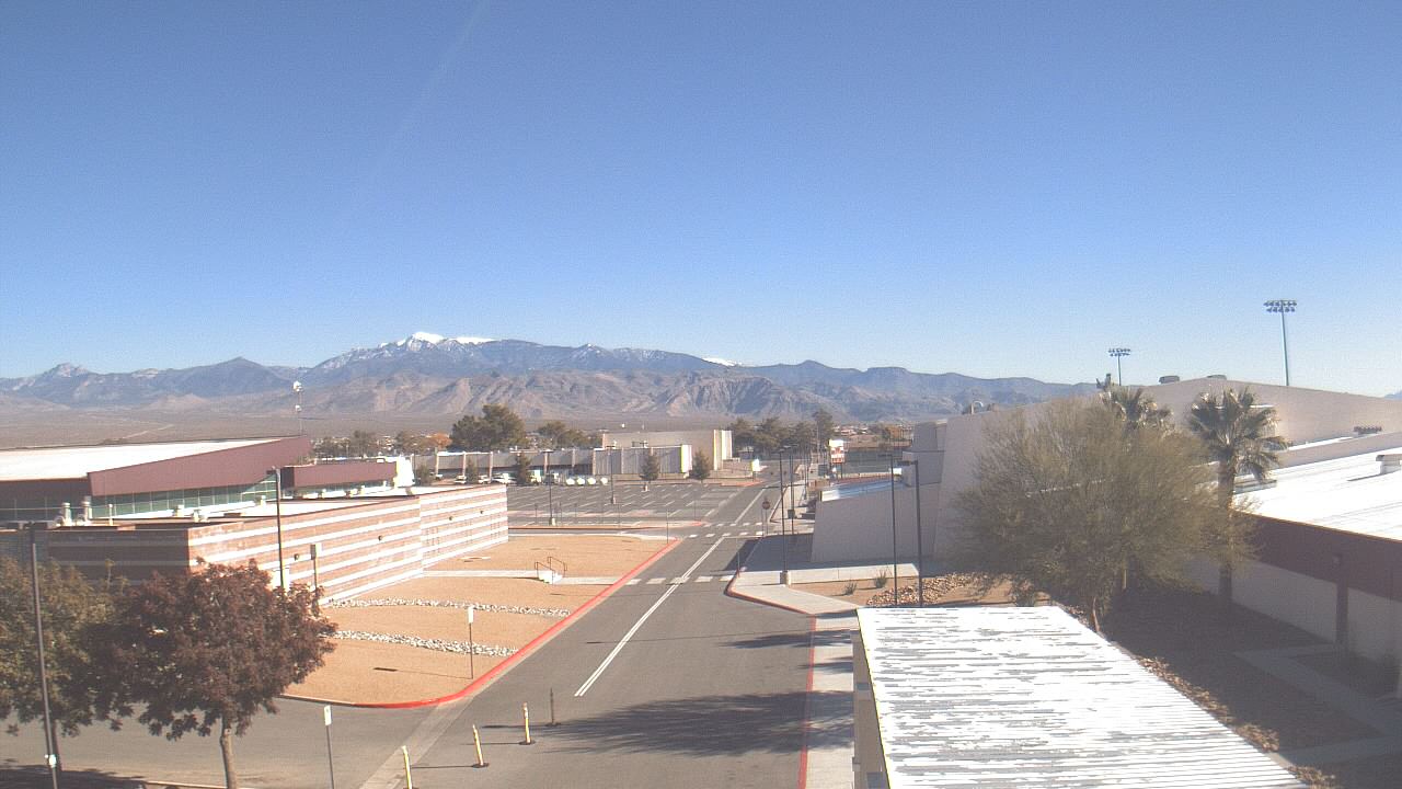 Thumbnail for current weather camera view from Pahrump Valley HS in Pahrump, Nevada