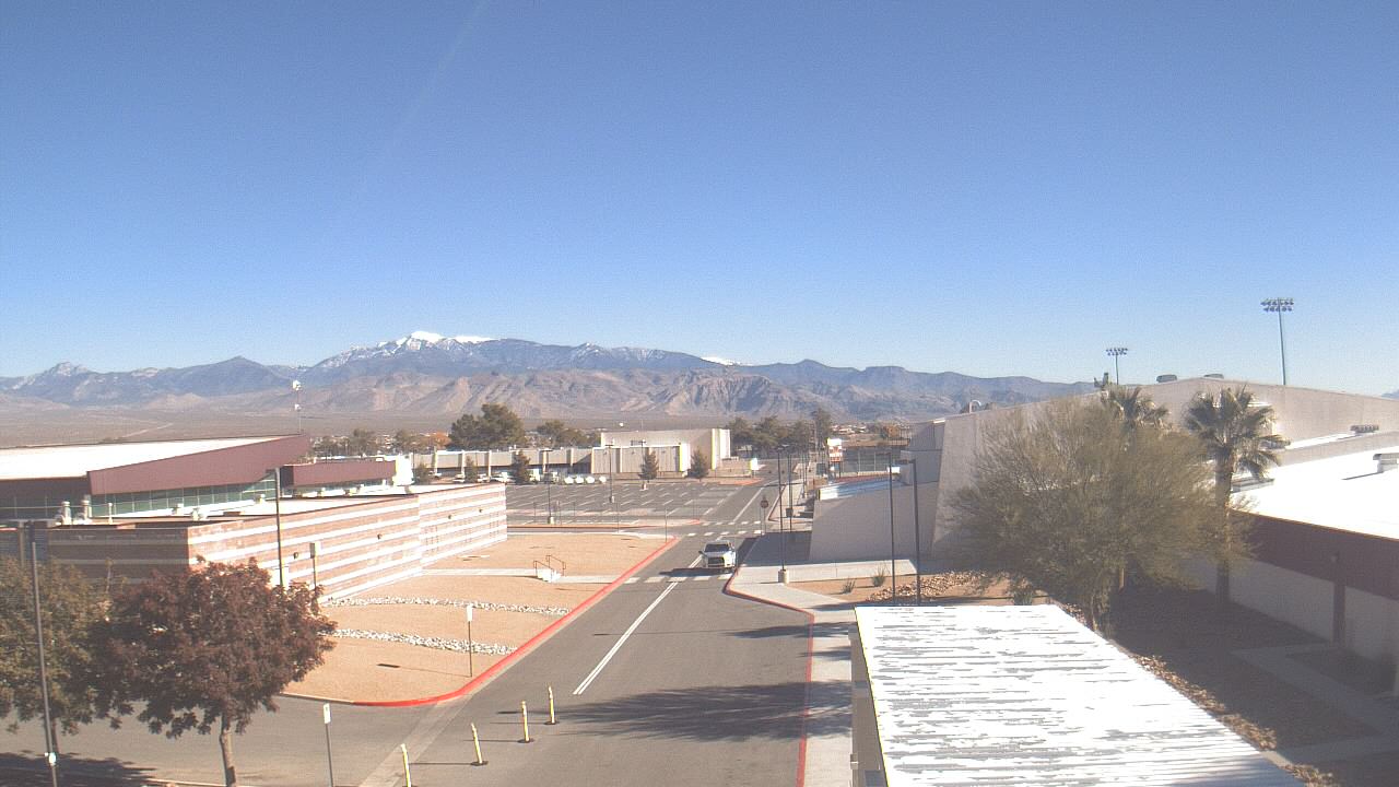 Thumbnail for current weather camera view from Pahrump Valley HS in Pahrump, Nevada