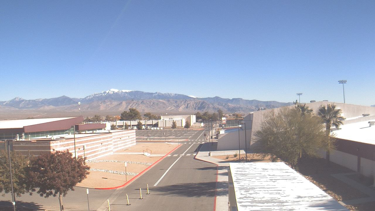 Thumbnail for current weather camera view from Pahrump Valley HS in Pahrump, Nevada