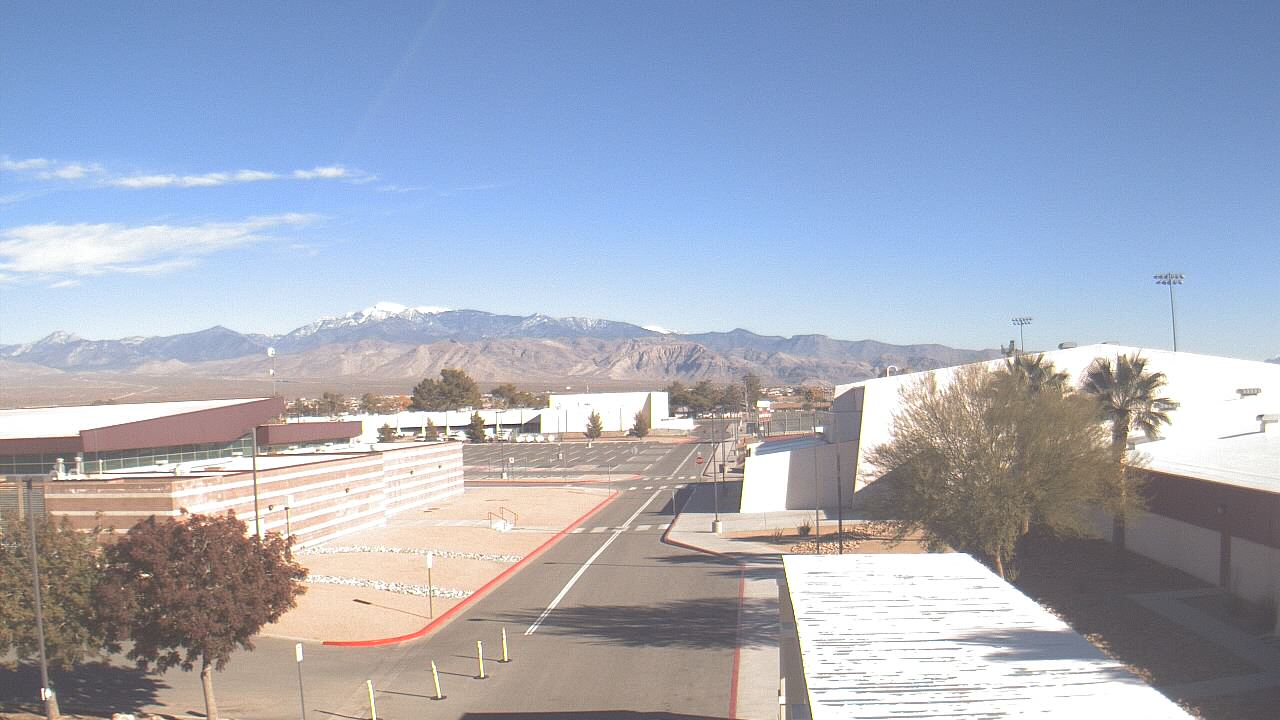Thumbnail for current weather camera view from Pahrump Valley HS in Pahrump, Nevada