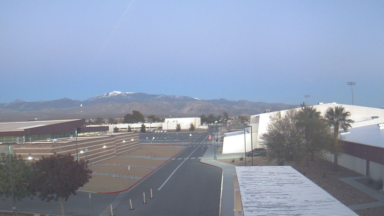 Thumbnail for current weather camera view from Pahrump Valley HS in Pahrump, Nevada