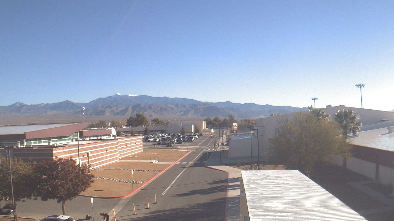 Thumbnail for current weather camera view from Pahrump Valley HS in Pahrump, Nevada