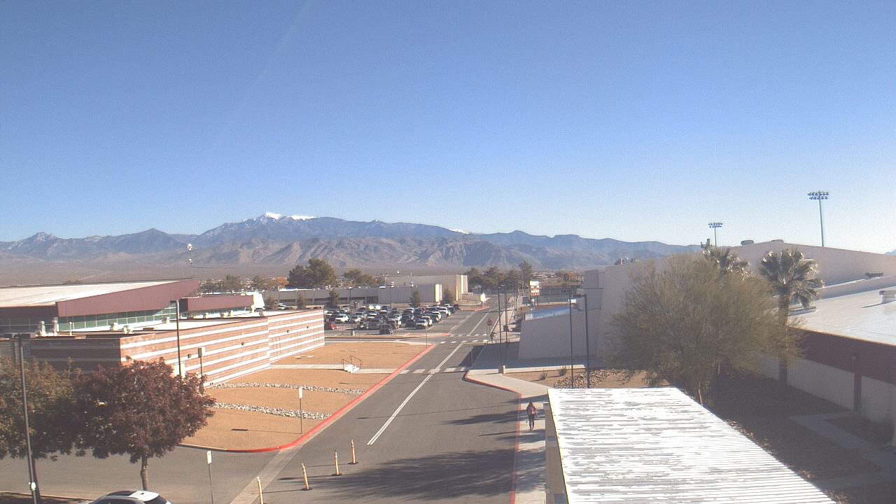 Thumbnail for current weather camera view from Pahrump Valley HS in Pahrump, Nevada