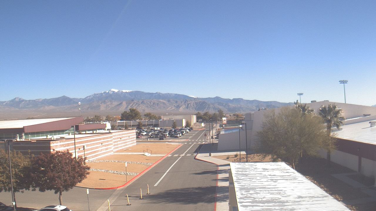 Thumbnail for current weather camera view from Pahrump Valley HS in Pahrump, Nevada