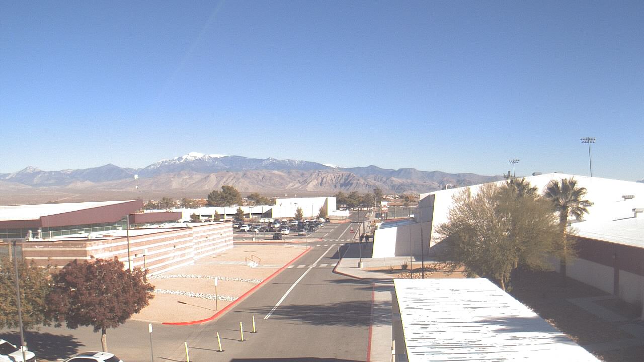 Thumbnail for current weather camera view from Pahrump Valley HS in Pahrump, Nevada