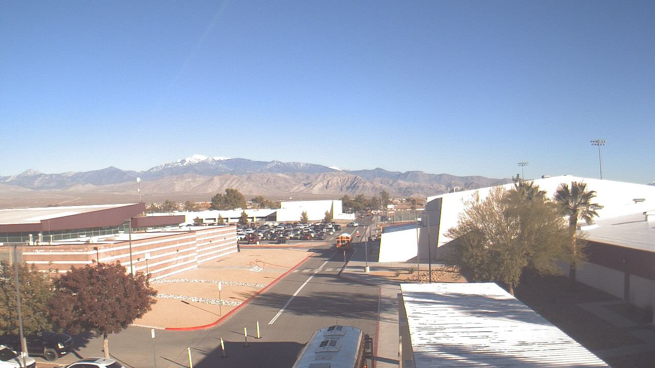 Thumbnail for current weather camera view from Pahrump Valley HS in Pahrump, Nevada