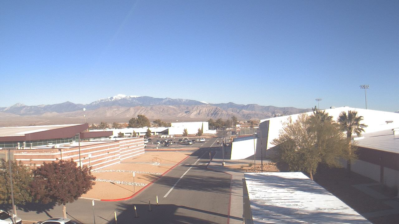 Thumbnail for current weather camera view from Pahrump Valley HS in Pahrump, Nevada