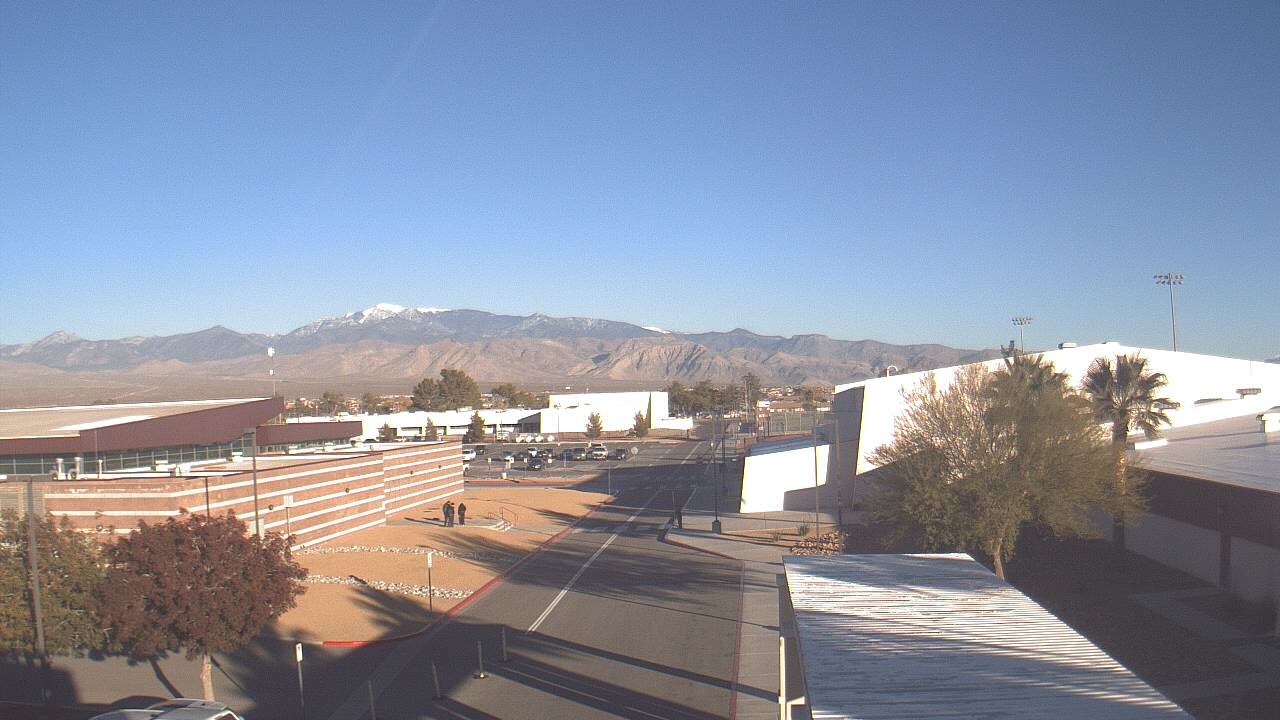 Thumbnail for current weather camera view from Pahrump Valley HS in Pahrump, Nevada